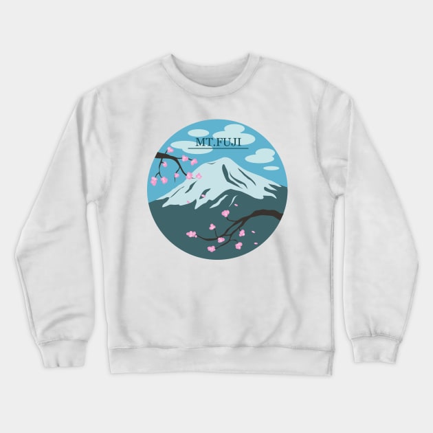 Mt. Fuji Crewneck Sweatshirt by SakuraDragon